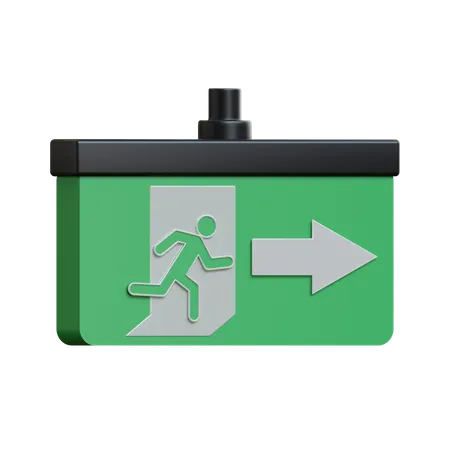 Emergency Exit  3D Icon