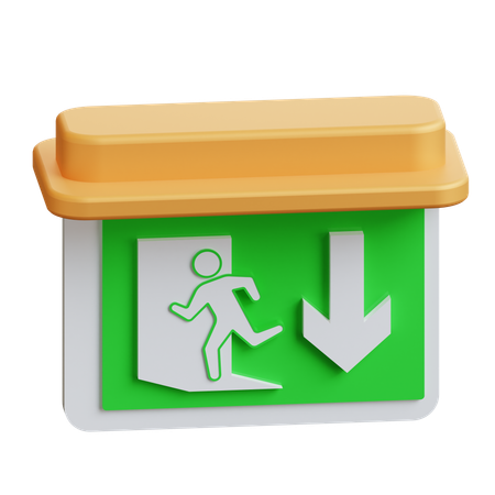 Emergency Exit  3D Icon