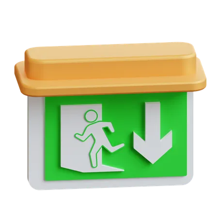 Emergency Exit  3D Icon