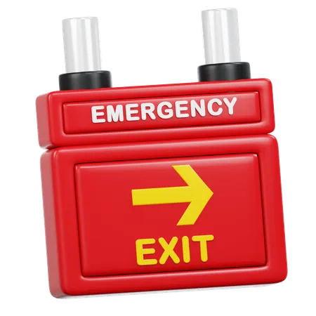 Emergency Exit  3D Icon