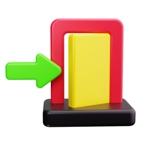 Emergency Exit  3D Icon