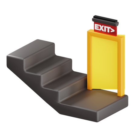 Emergency Exit  3D Icon