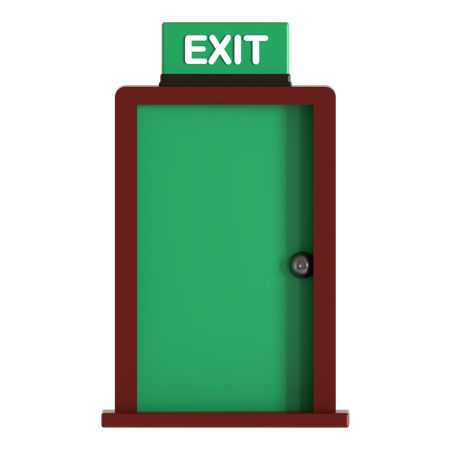 Emergency Exit  3D Icon
