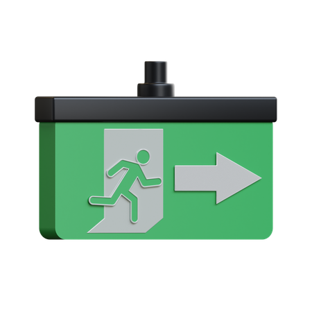 Emergency Exit  3D Icon