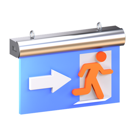Emergency Exit  3D Icon