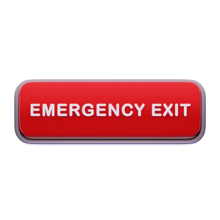 Emergency exit button  3D Icon