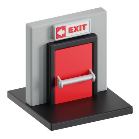 Emergency exit door  3D Icon