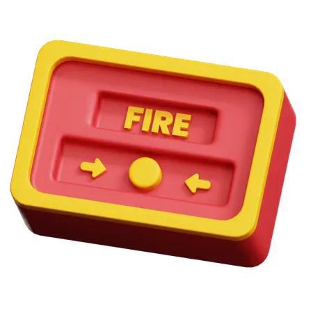 Emergency Fire Button  3D Icon