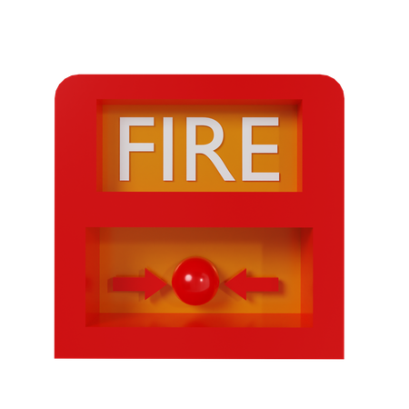 Emergency Fire Button  3D Icon