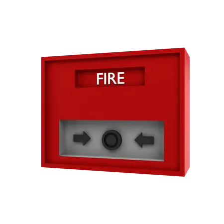 Emergency Fire Button  3D Icon