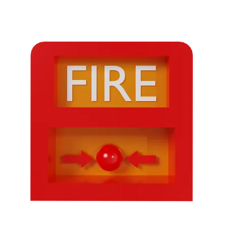 Emergency Fire Button  3D Icon