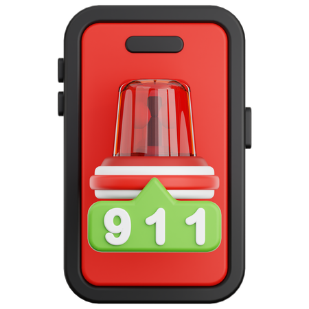 Emergency Fire Call  3D Icon