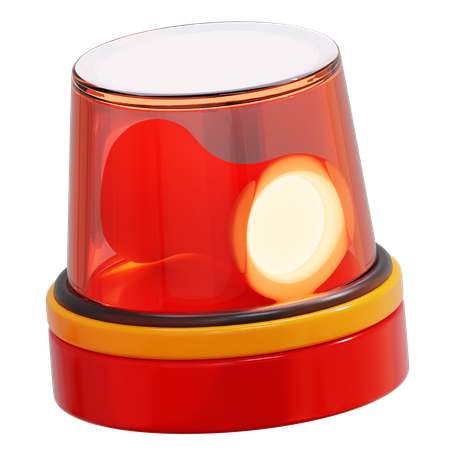Emergency Flashing Light  3D Icon