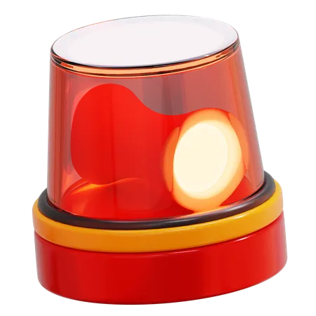 Emergency Flashing Light  3D Icon