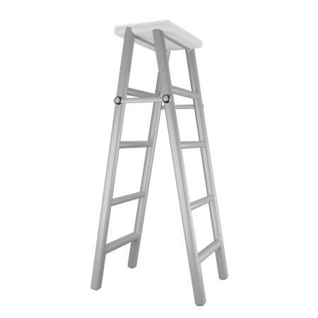 Emergency folding stairs  3D Illustration