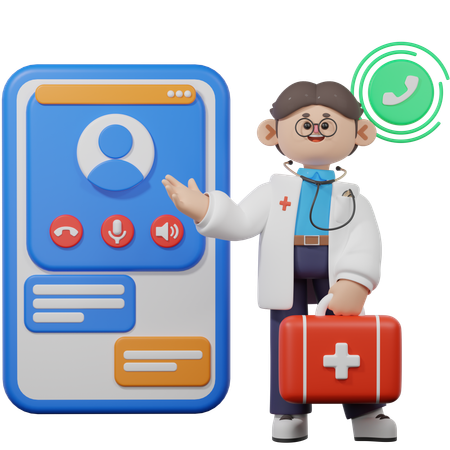 Emergency Medical Support  3D Icon