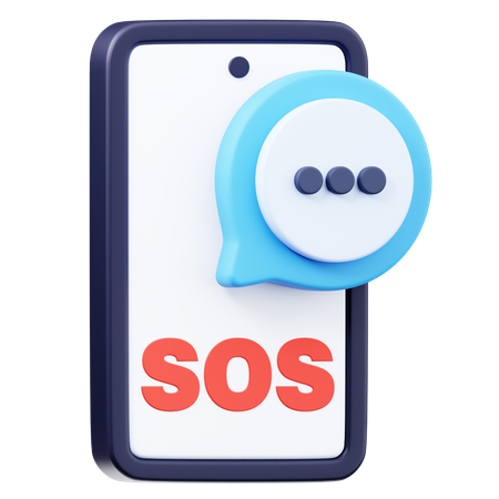 긴급 메시지  3D Icon