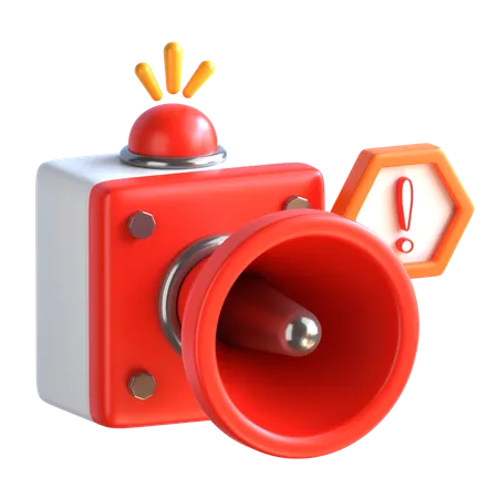 Emergency Siren  3D Icon