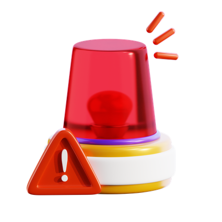 Emergency siren  3D Icon