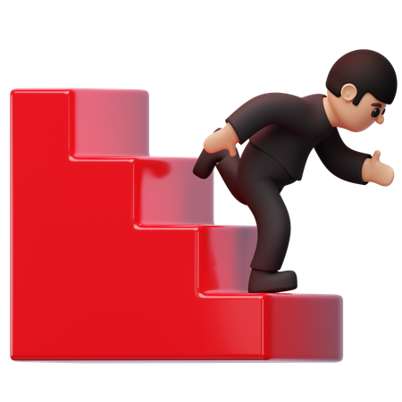 Emergency Stairs  3D Icon