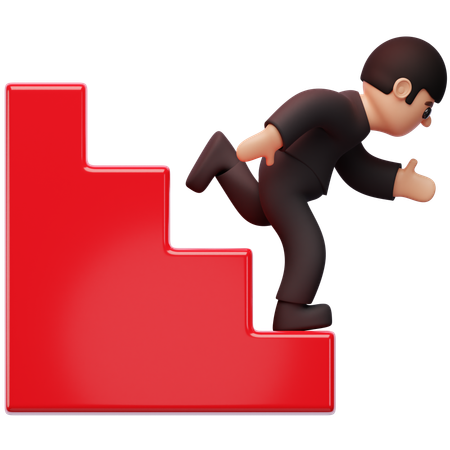 Emergency Stairs  3D Icon