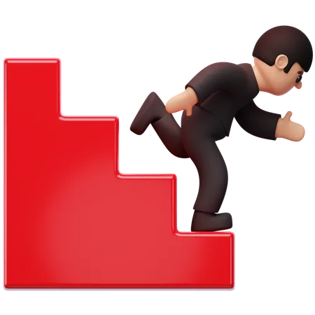 Emergency Stairs  3D Icon