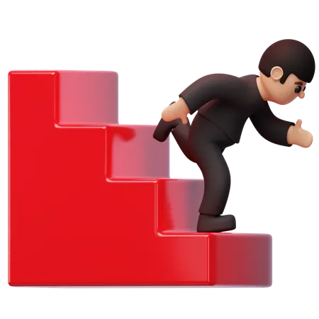 Emergency Stairs  3D Icon