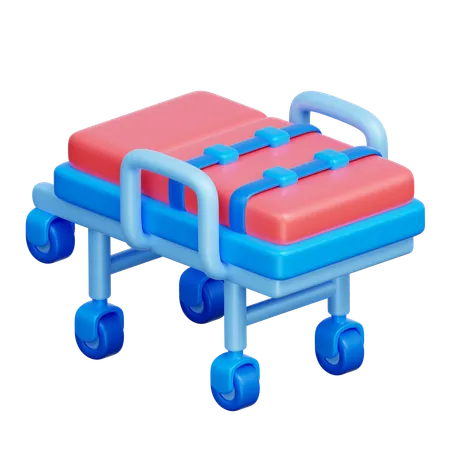 Emergency Stretcher Bed  3D Icon