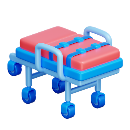 Emergency Stretcher Bed  3D Icon