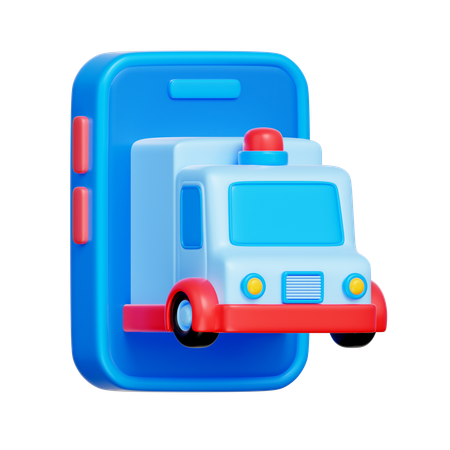 Emergency Transport App  3D Icon