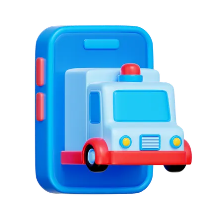 Emergency Transport App  3D Icon