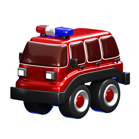 Emergency Vehicle  3D Icon