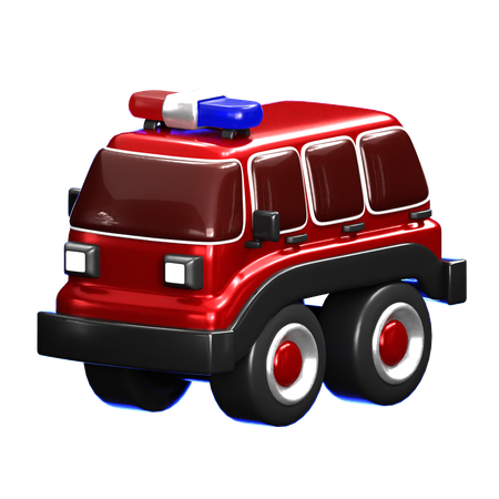 Emergency Vehicle  3D Icon