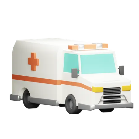 Emergency Vehicle 3D Icon