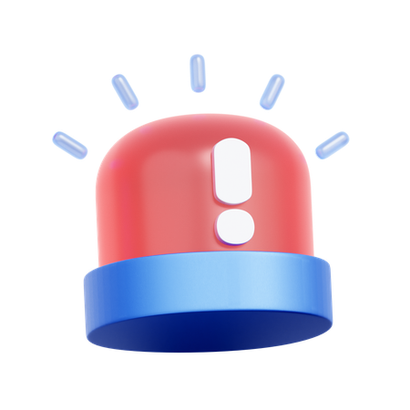 Emergency Warning Siren  3D Icon