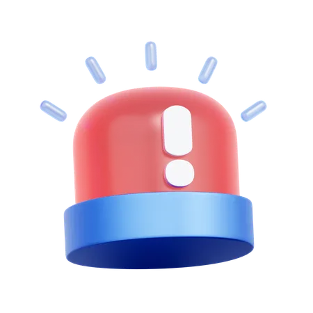 Emergency Warning Siren  3D Icon