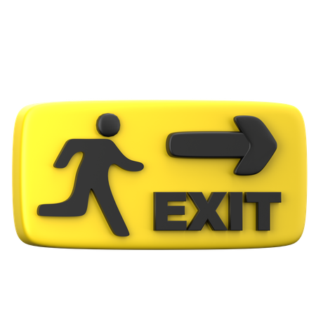 Emergncy Exit  3D Icon