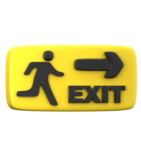 Emergncy Exit  3D Icon