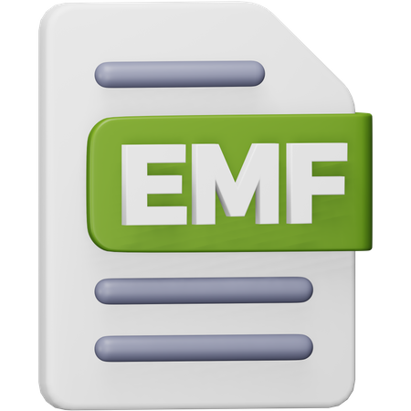Emf File  3D Icon