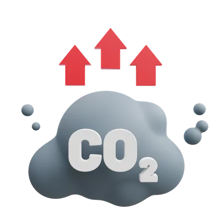 Emisiones de CO2  3D Icon