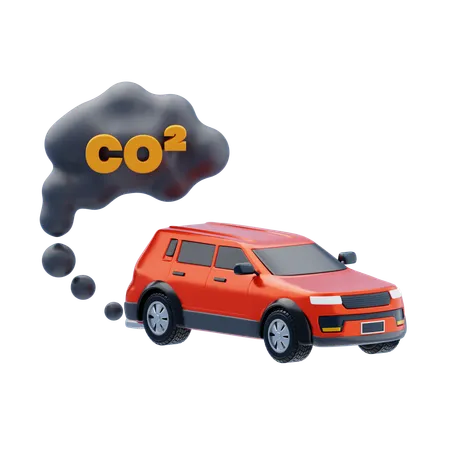 Emisiones de vehiculos  3D Icon