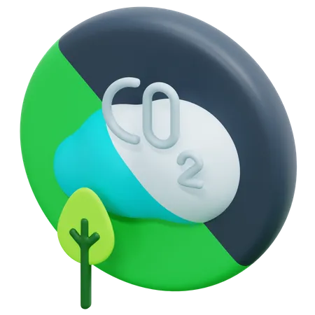 Zero emissões  3D Icon