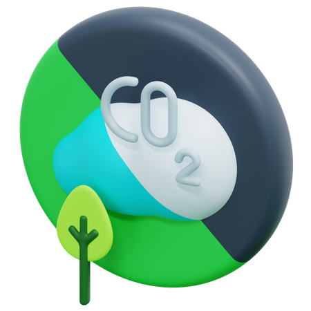 Null Emissionen  3D Icon