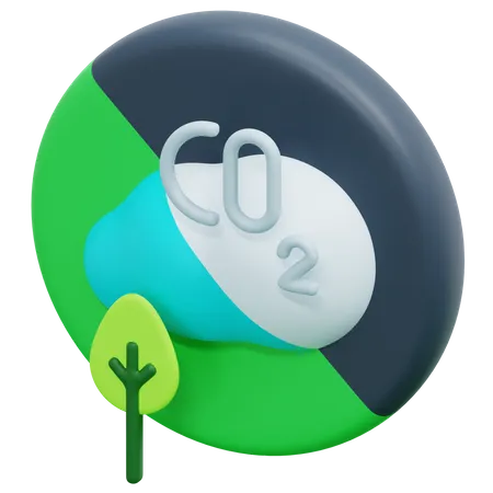 Null Emissionen  3D Icon