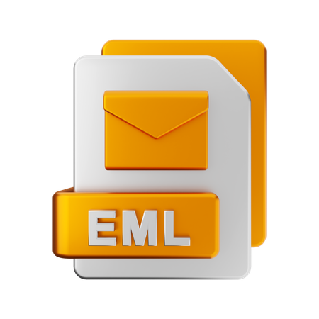 EML-Datei  3D Illustration