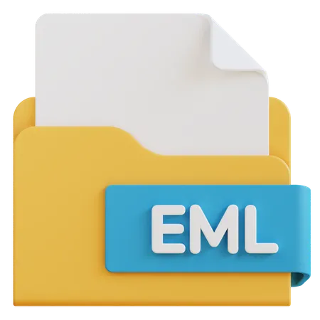 3 D Eml File Extension Folder 3D Icon