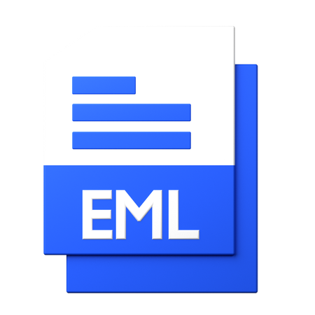 EML 파일  3D Icon