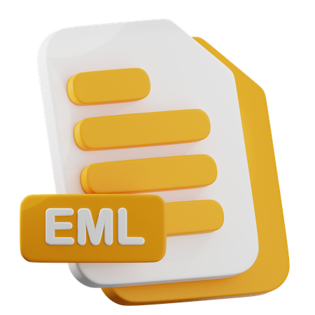 EML 파일  3D Icon