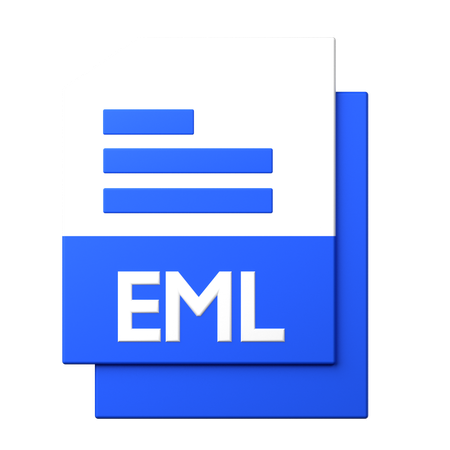 EML File  3D Icon