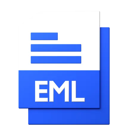 EML File  3D Icon